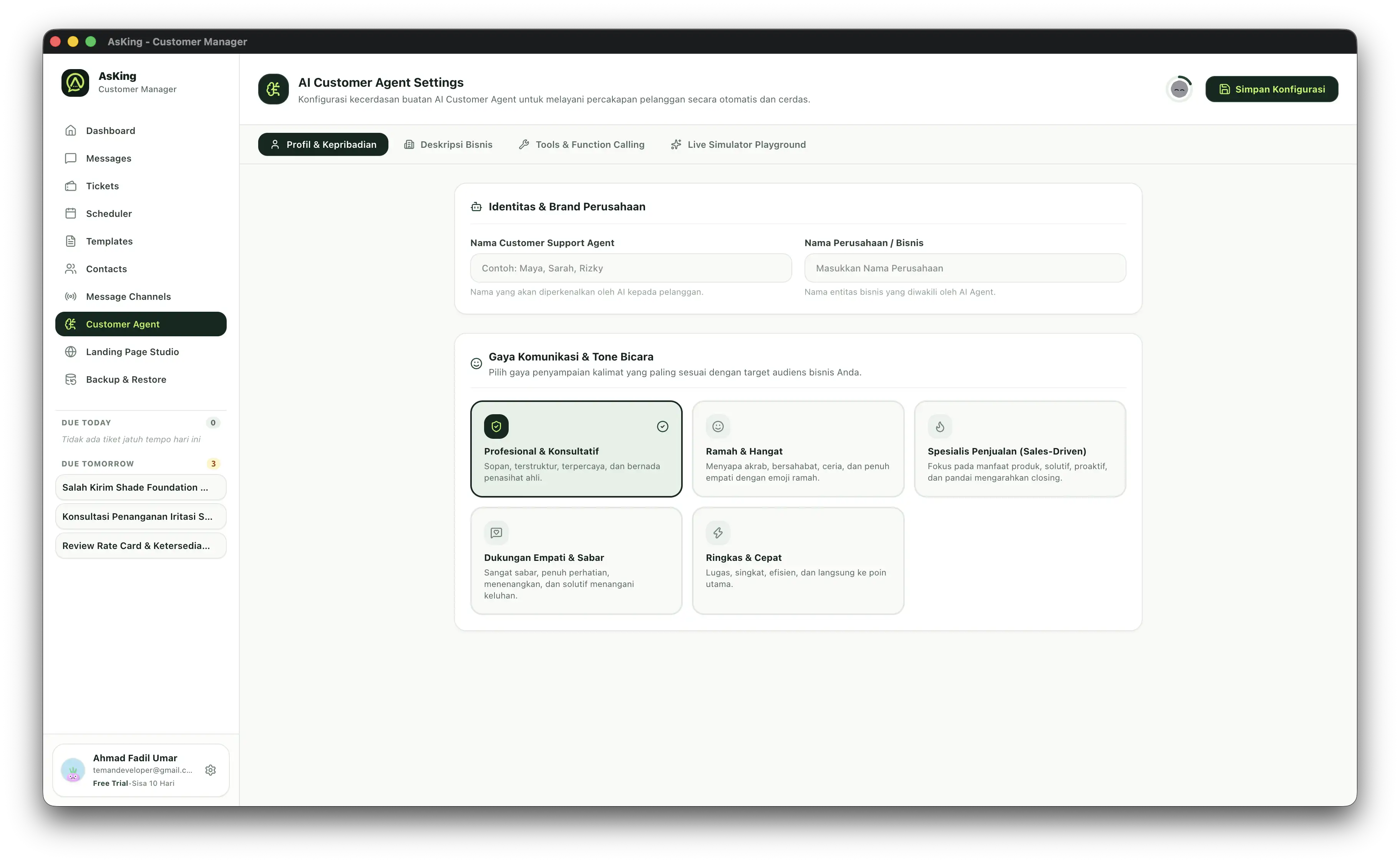 AI Customer Agent