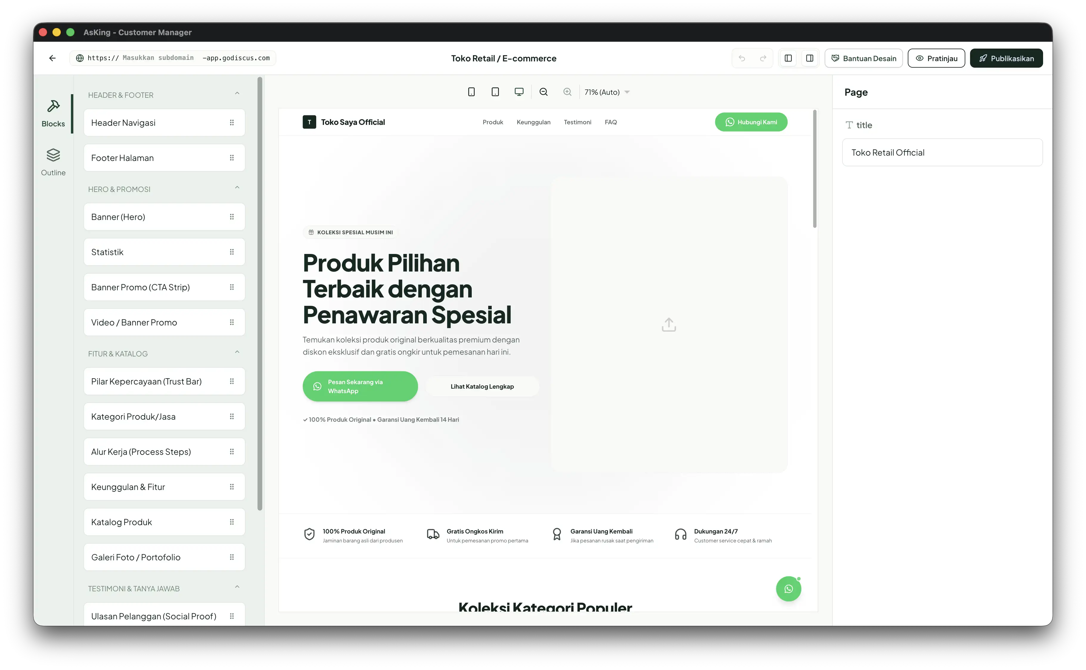 Landing Pages Studio